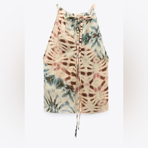 Printed Ramie top - Picture 3 of 7